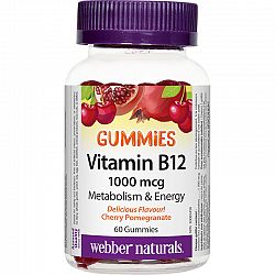 Webber Naturals Vitamin B12 Gummies - 1000mcg - 60's