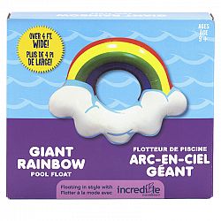 Giant Rainbow with Cloud Ring Inflatable Pool Float