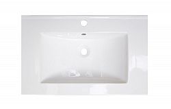 AI-1181 - American Imaginations - Vee - 21 Inch Ceramic Top For 1 Hole FaucetChrome/White Finish - Vee