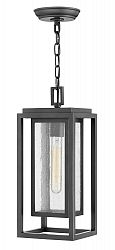 1002OZ - Hinkley Lighting - Republic - 1 Light Outdoor Hanging Mount Oil Rubbed Bronze Finish with Clear Seedy Glass - Republic