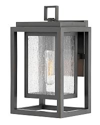 1000OZ - Hinkley Lighting - Republic - 12 Inch 1 Light Outdoor Wall Mount Oil Rubbed Bronze Finish with Clear Seedy Glass - Republic
