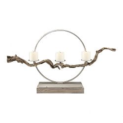 18577 - Uttermost - Ameera - 23.5 Twig Candleholder Antiqued Silver Champagne Iron Finish - Ameera