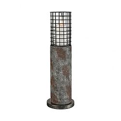 D3973 - GUILD MASTER - Gendarme - 26 Outdoor Candle Holder Concrete/Grey Iron Finish - Gendarme