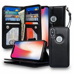 Navor iPhone Xs / X Detachable Magnetic Wallet Case [RFID Protection] – Joot 3 Layer - Rose Gold