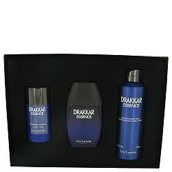 Drakkar Essence Gift Set By Guy Laroche - 3.4 oz Eau De Toilette Spray + 6.7 oz Body Spray + 2.6 oz Deodorant Stick