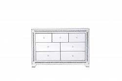 MF92047 - Elegant Decor - Modern - 47 7 Drawer Rectangle CabinetClear Finish - Modern