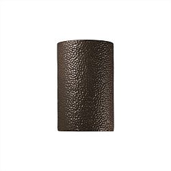 CER-1260W-BLK - Justice Design - Large Cylinder Closed Top Outdoor Sconce Black Finish (Glaze)Glazed - Ambiance