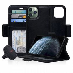 Navor Car Mount & Detachable Wallet Case Compatible for iPhone 11 Pro Max [6.5 inch] [Vajio Series] - Mint