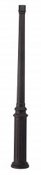 PM4946CG - Troy Lighting - Outdoor Post with Base - 69H Flute Detail Charred Gold Finish - Old Sku