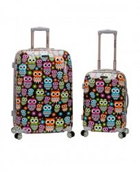 Rockland Owls 2-Pc. Hardside Upright Luggage Set