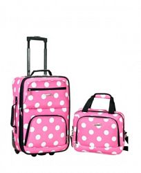 Rockland 2-Pc. Pink Dots Softside Luggage Set