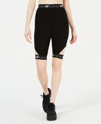 Waisted Cutout Biker Shorts