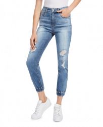 Dollhouse Juniors' Ripped Jogger Jeans