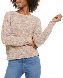 Ultra Flirt Juniors' Rainbow Popcorn Sweater