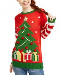 Ultra Flirt Juniors' Christmas Tree Sweater