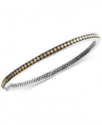 Effy Two-Tone Bangle Bracelet in Sterling Silver & 18k Gold-Plated Sterling Silver
