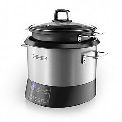 Black+Decker Black + Decker Multicooker Rice Cooker In Black And Stainless Steel Silver / Gris