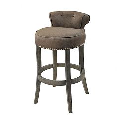 281-BEL-2657805 - Bailey Street Home - Rochester View - Bar chairTaupe/Dark Wood Finish - Rochester View
