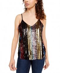 Crave Fame Juniors' Sequined Tank Top