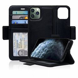 Navor Detachable Magnetic Wallet Case Compatible for iPhone 11 Pro Max [6.5 inch] [Vajio Series] - Maroon
