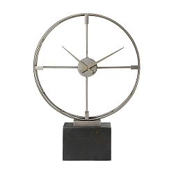 06447 - Uttermost - Janya - 27 Inch Contemporary Table Clock Distressed/Aged Black Finish - Janya