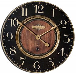 06026 - Uttermost - Alexandre - 23 Inch Clock Cast Brass Finish - Alexandre