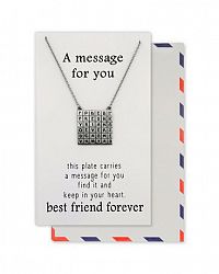 Save The Moment "A Message For You. This Plate Carries A Message For You Find It And Keep In Your Heart. Best Friend F Pewter