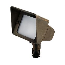 15786CBR - Kichler Lighting - 5.25 7W 1 LED Large Wall Wash Centennial Brass Finish with Clear/Frosted Glass -
