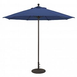 735bk42 - Galtech International - 9' Commercial Octagonal Umbrella 42: Flax BK: BlackSunbrella Solid Colors - Quick Ship -