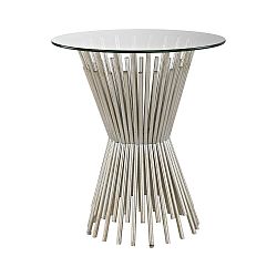 1114-232 - Dimond Lighting - Brussels - 22.60 Inch Side Table Champagne Gold Finish - Brussels