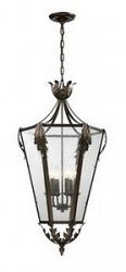 14046/6 - Elk Lighting - Galicia - Six Light Ceiling Lantern Classic Bronze Finish - Galicia