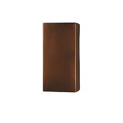 CER-0955W-STOS - Justice Design - Ambiance - Large Rectangle Open Top and Bottom Outdoor Wall Sconce Slate Marble E26 Medium Base IncandescentChoose Your Options - AmbianceG��