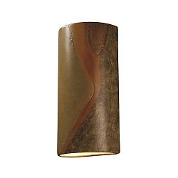 CER-1165W-TERA - Justice Design - Ambiance - Really Big Cylinder Open Top and Bottom Outdoor Wall Sconce Terra Cotta E26 Medium Base IncandescentChoose Your Options - AmbianceG��