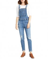 Silver Jeans Co. Ripped Denim Overalls