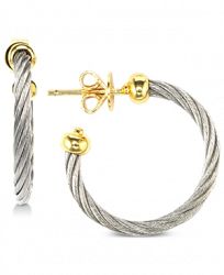 Charriol Hoop Earrings in Stainless Steel & Gold-Tone Pvd Stainless Steel