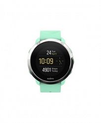 Suunto 3 Fitness Watch, Ocean Teal Silicone Band Stainless Steel Bezel with a Digital Dial