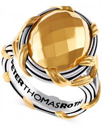 Peter Thomas Roth Two-Tone Oval Statement Ring in Sterling Silver & Gold-Plate