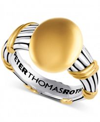 Peter Thomas Roth Two-Tone Signet Statement Ring in Sterling Silver & Gold-Plate