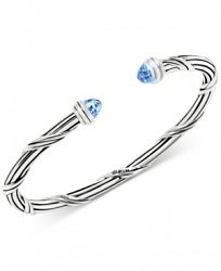 Peter Thomas Roth Blue Topaz Cuff Bracelet (3-1/10 ct. t. w. ) in Sterling Silver (Also available in Citrine)