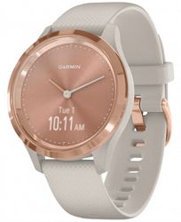 Garmin vivomove 3S Light Sand Silicone Strap Touchscreen Hybrid Smart Watch 39mm