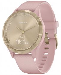 Garmin vivomove 3S Dust Rose Silicone Strap Touchscreen Hybrid Smart Watch 39mm
