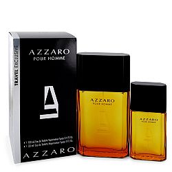 Azzaro by Azzaro for Men, Gift Set - 3.4 oz Eau De Toilette Spray + 1 oz Eau De Toilette Spray