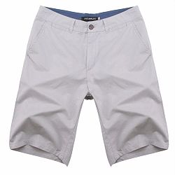 Men'S Cotton Knee Length Summer Shorts - Gray / 38