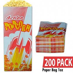 Bullseye Popcorn 1 Oz Popcorn Bags / Pack Of 200 White