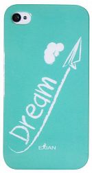 Exian Case For Iphone 4/4S - Dream White On Teal Teal