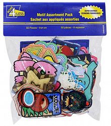 More4less Iron-On Patches Assorted Characters Multi Assorted