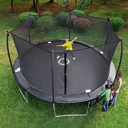Trainor Sports 17 Ft Oval Trampoline And Enclosure Combo With Shooter Game 18201520170 Black 17