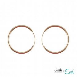 Jewels 4 Ever 10Kt Yellow Gold 14.5 Mm Hoop Earrings Yellow