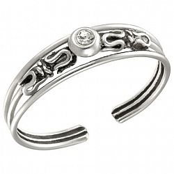 Quintessential Sterling Silver "Bali" Adjustable Ring Silver One Size Fits All