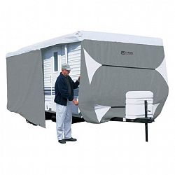Classic Accessories Polypro 3 Travel Trailer Cover, Fits 24' To 27'L Trailers Grey/Navy